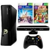 Xbox 360+Kitnect+1controle+2jogos